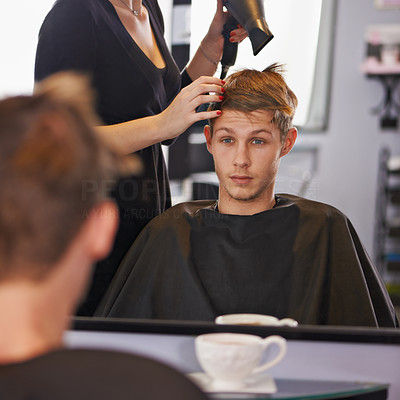 He\'s in for a trendy cut