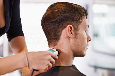 He\'s getting a close shave