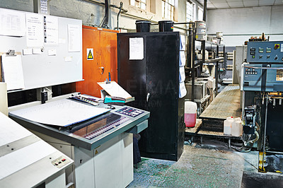 Inside the printing plant