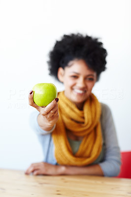 Here\'s an apple for you