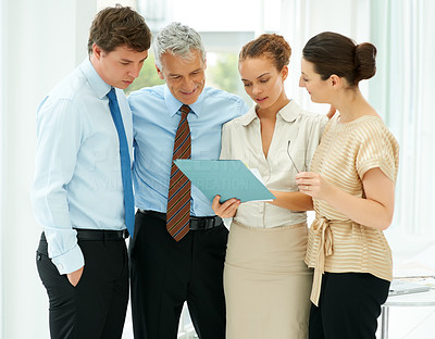 Successful business team busy on a conversation
