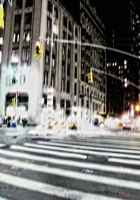 Blurred city background