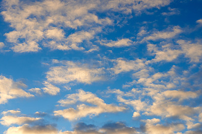 Clouds, blue sky and sunset