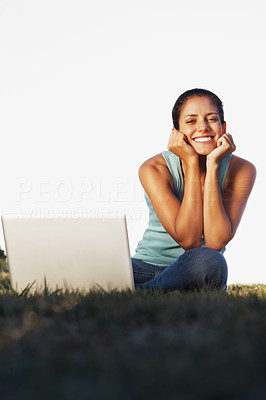 Beautiful woman with laptop