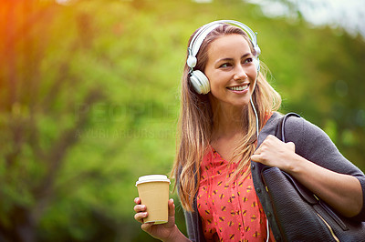 Take your music and coffee with you