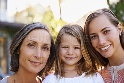 Three generations of women