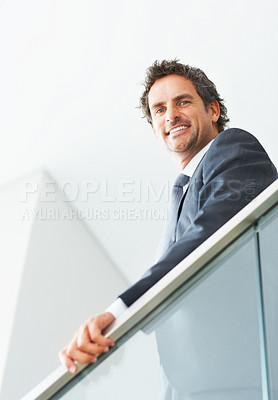 Business man smiling
