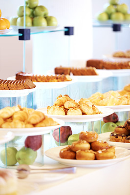 Variety of tasty dessert and fruits for buffet