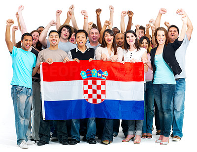 Cheering for the Croatians
