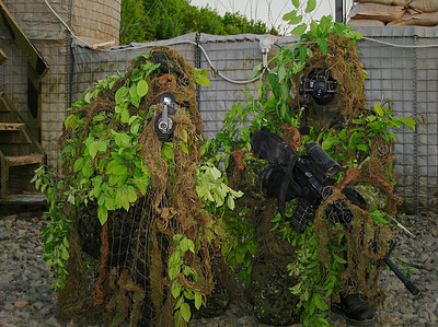 Camouflaging gilly suits