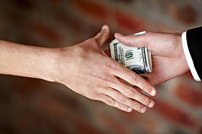 Receiving a bribe