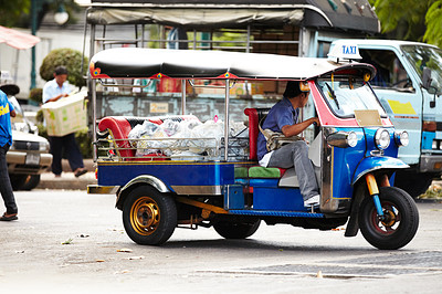 Tuk-tuk in the streets of Thailand