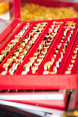 Jewelry for sale at a market