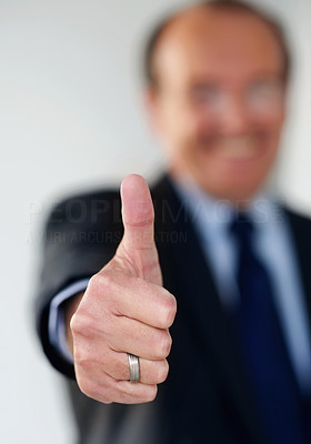 Good job - Business man showing a thumbs up