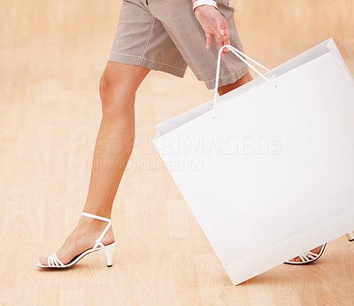 Woman\'s hand holding shopping bag